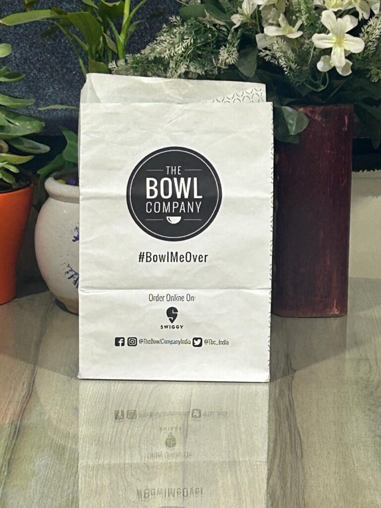 bowl company grocery bag