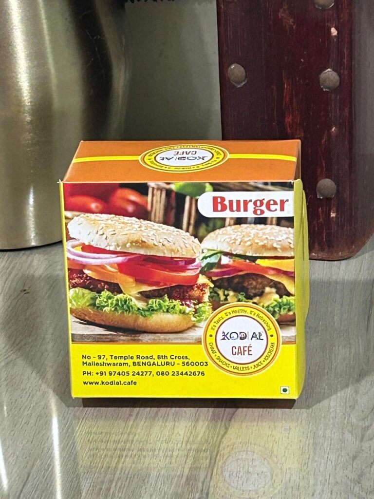 empty burger box