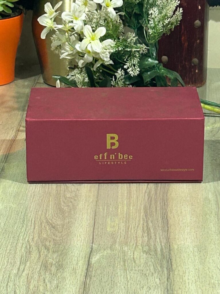 maroon magnetic gift box